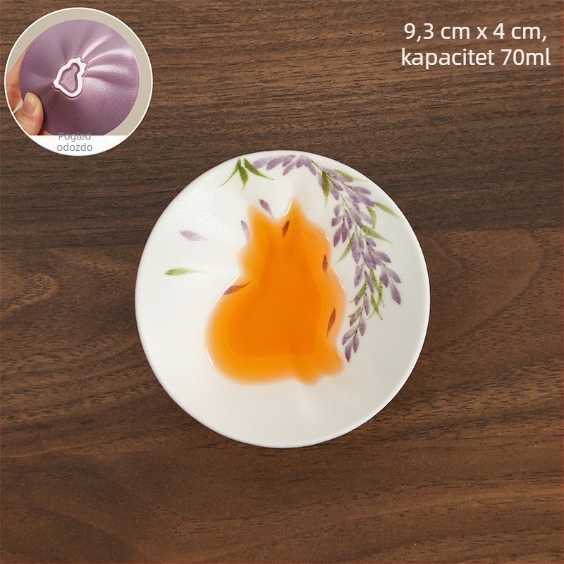 Porcelanska čajna šalica s cvjetovima Wisterije, motiv skrivene mačke, oblik šalice s kapom u koničnom stilu, ručno oslikano, poklon kutija za žene