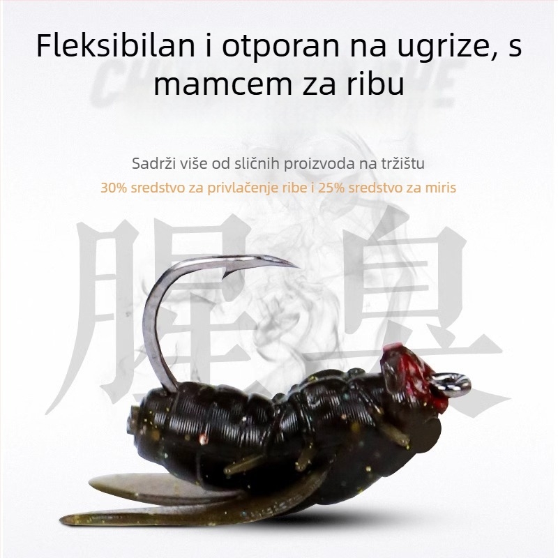 Set za muharenje: spojena linija, muha udica i mamac