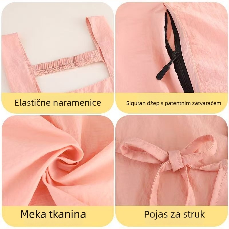 Bez rukava platnena pregača, otporna na mrlje i habanje, minimalistička pregača za radnike u restoranu