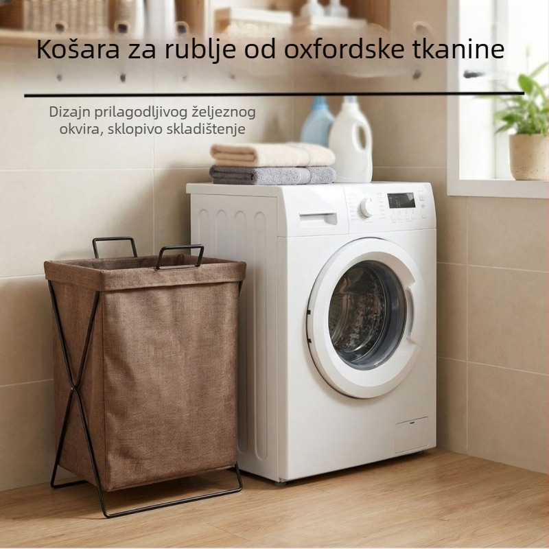 Sklopiva košara za prljavo rublje, za kupaonicu, kućno skladištenje odjeće