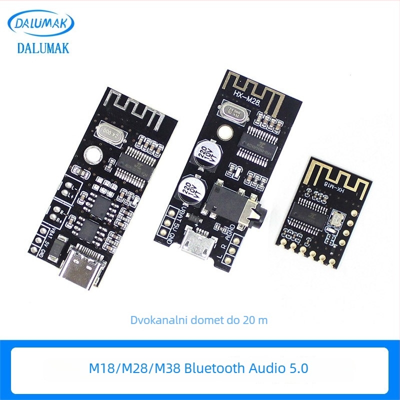 Bluetooth audio prijemnik modul MH-M18/M28/M38 – bežični DIY bez gubitka zvuka za automobil, 4.2 stereo