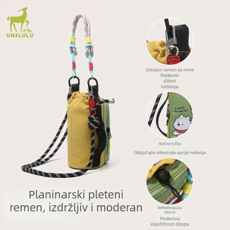 Slatka karikaturalna crossbody torbica za učenice, Ins stil, nišni dizajn, model 2026, stilska i jedinstvena torba preko ramena