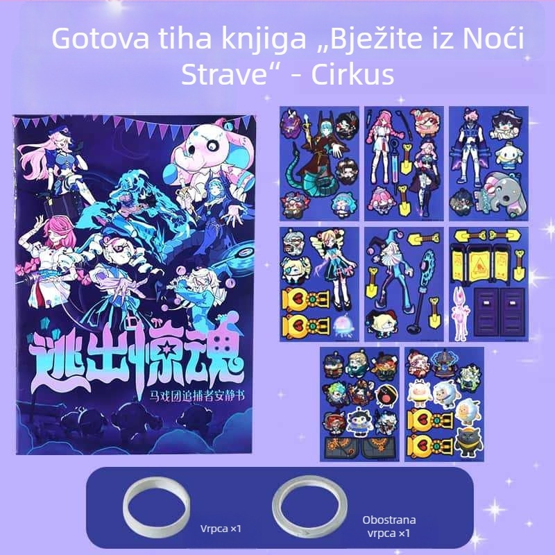 Chaser kostim-stickeri za Quiet Book – prethodno izrezani set naljepnica za dječji DIY