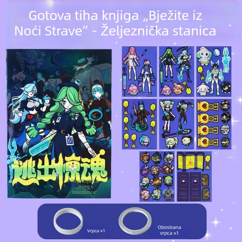 Chaser kostim-stickeri za Quiet Book – prethodno izrezani set naljepnica za dječji DIY
