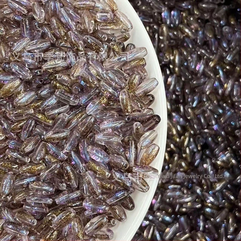 4×8 mm šarene staklene perle za DIY nakit — perle za narukvice i ogrlice