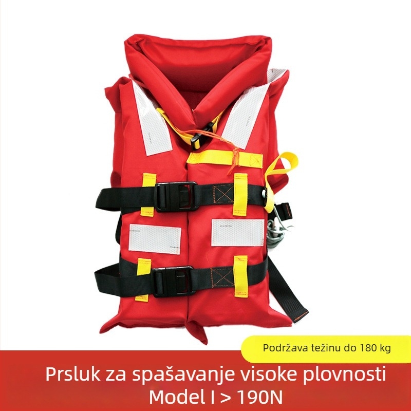 Dječji prsluk za spašavanje za more, CCS certificiran, visok uzgon, zračni mjehur, fluorescencan