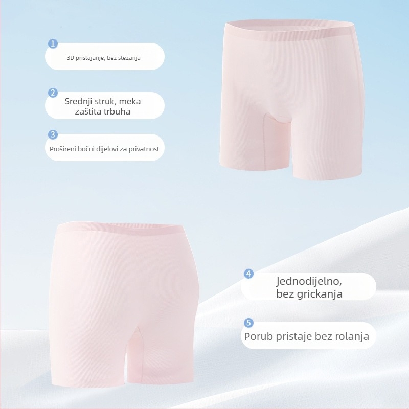 Dječje sigurnosne šorceve za djevojčice s hladnim Ice Silk donjim rubljem, antibakterijski komfor, trostruki dizajn