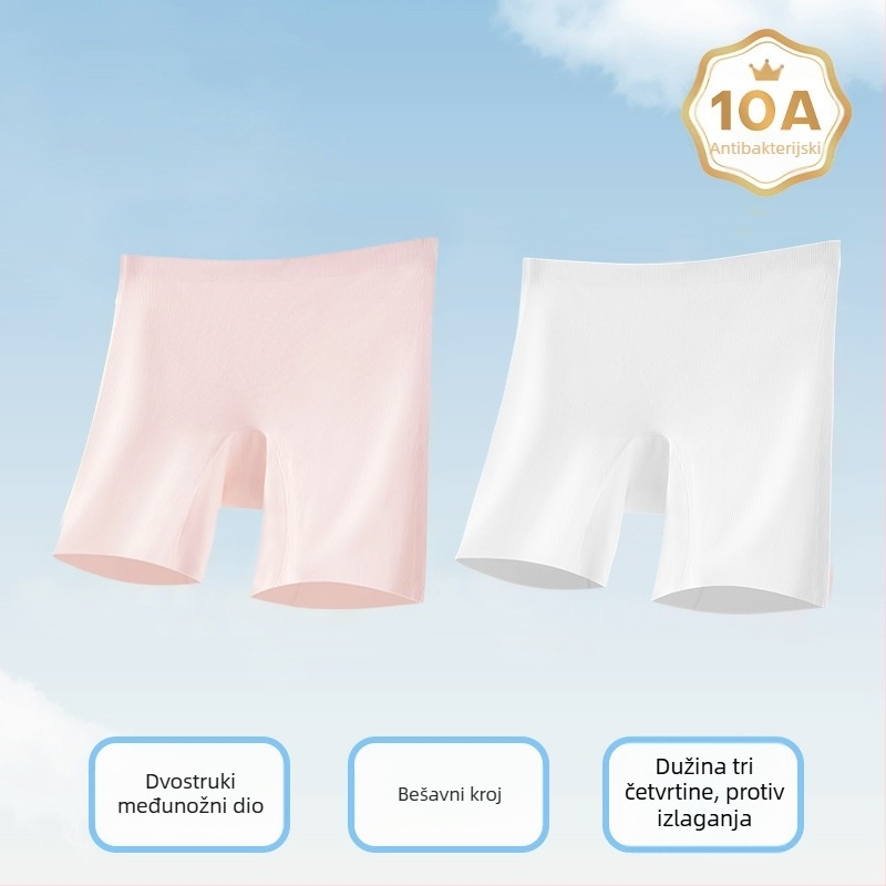 Dječje sigurnosne šorceve za djevojčice s hladnim Ice Silk donjim rubljem, antibakterijski komfor, trostruki dizajn