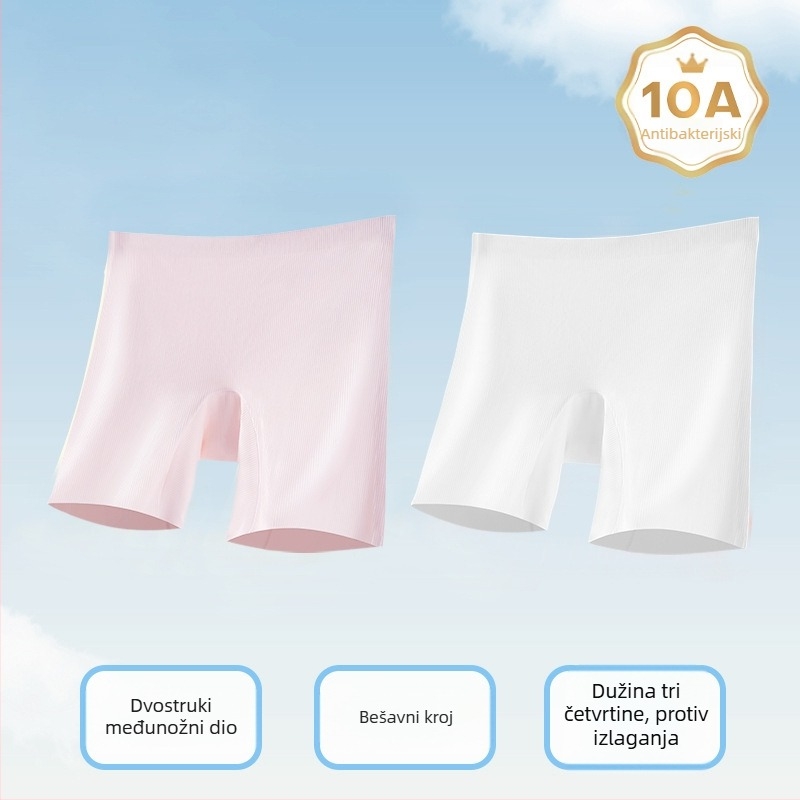 Dječje sigurnosne šorceve za djevojčice s hladnim Ice Silk donjim rubljem, antibakterijski komfor, trostruki dizajn