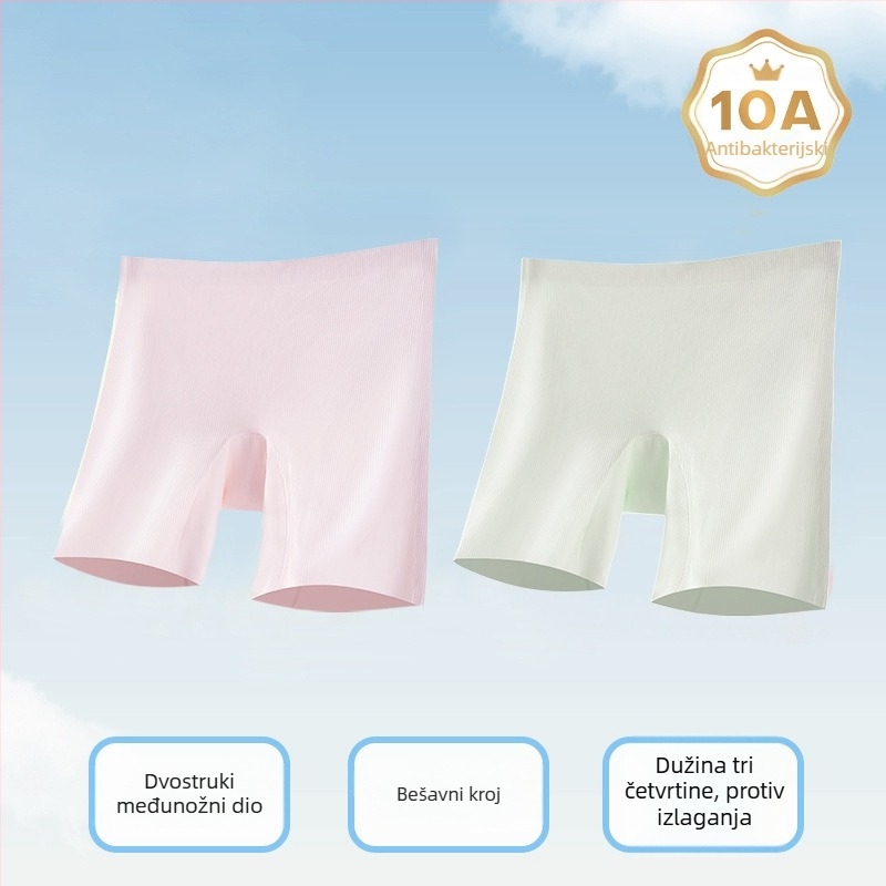 Dječje sigurnosne šorceve za djevojčice s hladnim Ice Silk donjim rubljem, antibakterijski komfor, trostruki dizajn