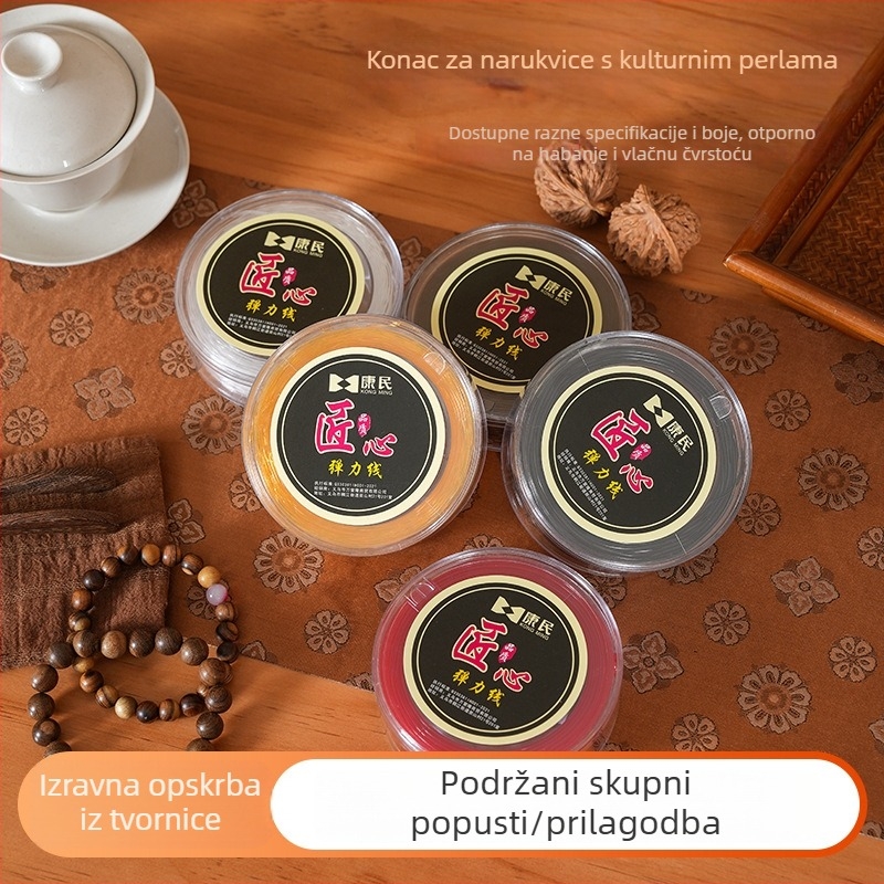 Prozirno elastično užet za nizanje perli za izradu nakita