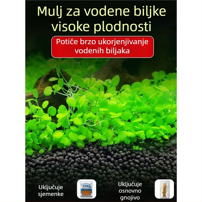 Ekološka podloga za akvarijske biljke: mulj za vodene biljke, osnovni pijesak, hranjiva zemlja i osnovno gnojivo