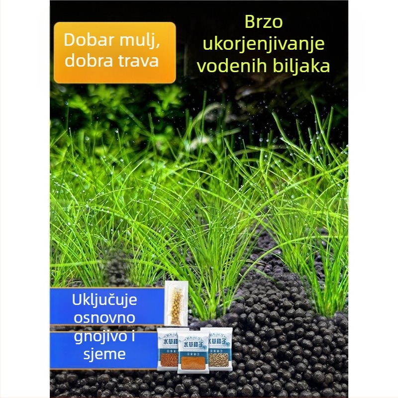 Ekološka podloga za akvarijske biljke: mulj za vodene biljke, osnovni pijesak, hranjiva zemlja i osnovno gnojivo