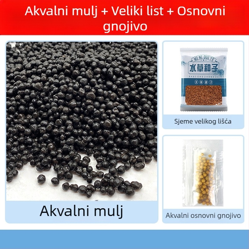 Ekološka podloga za akvarijske biljke: mulj za vodene biljke, osnovni pijesak, hranjiva zemlja i osnovno gnojivo