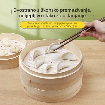 Papir za parenje peciva, prehrambena kvaliteta, jednokratno, premaz silikona