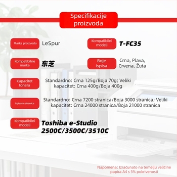 Toshiba T-FC35 toner kaseta za 2500C/3500C/3510C – Original kvaliteta