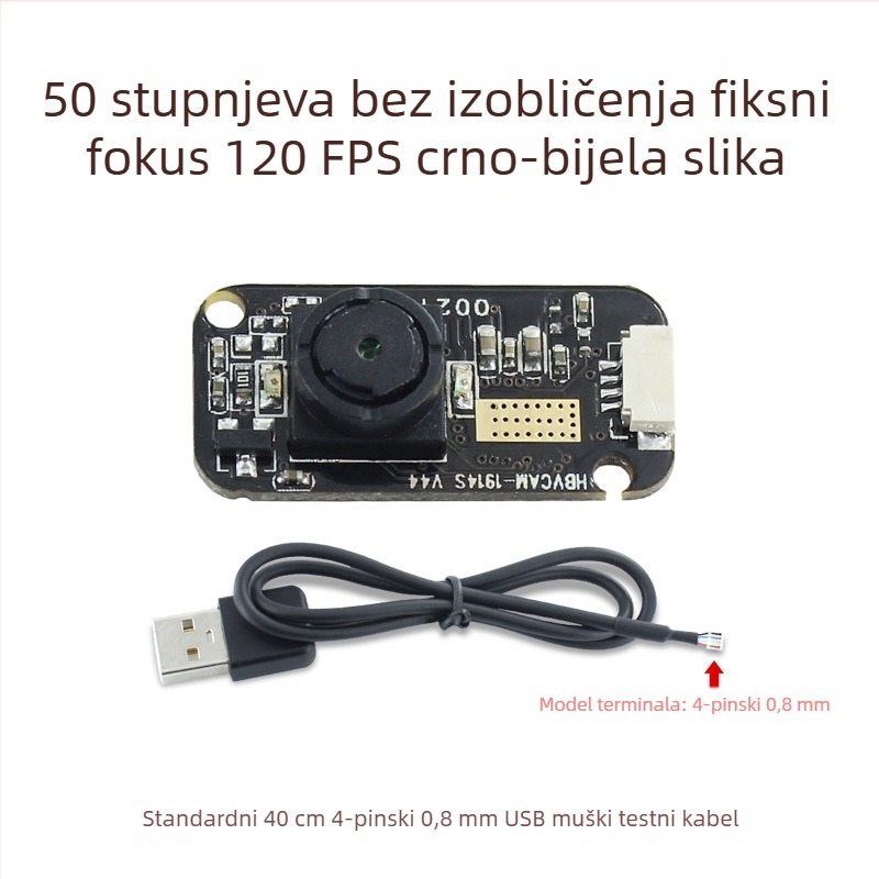 120fps brzi uređaj za praćenje pogleda s prepoznavanjem irisa, GC0308 modul, 300k piksela, USB modul bez upravljačkog programa
