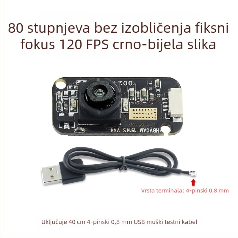 120fps brzi uređaj za praćenje pogleda s prepoznavanjem irisa, GC0308 modul, 300k piksela, USB modul bez upravljačkog programa