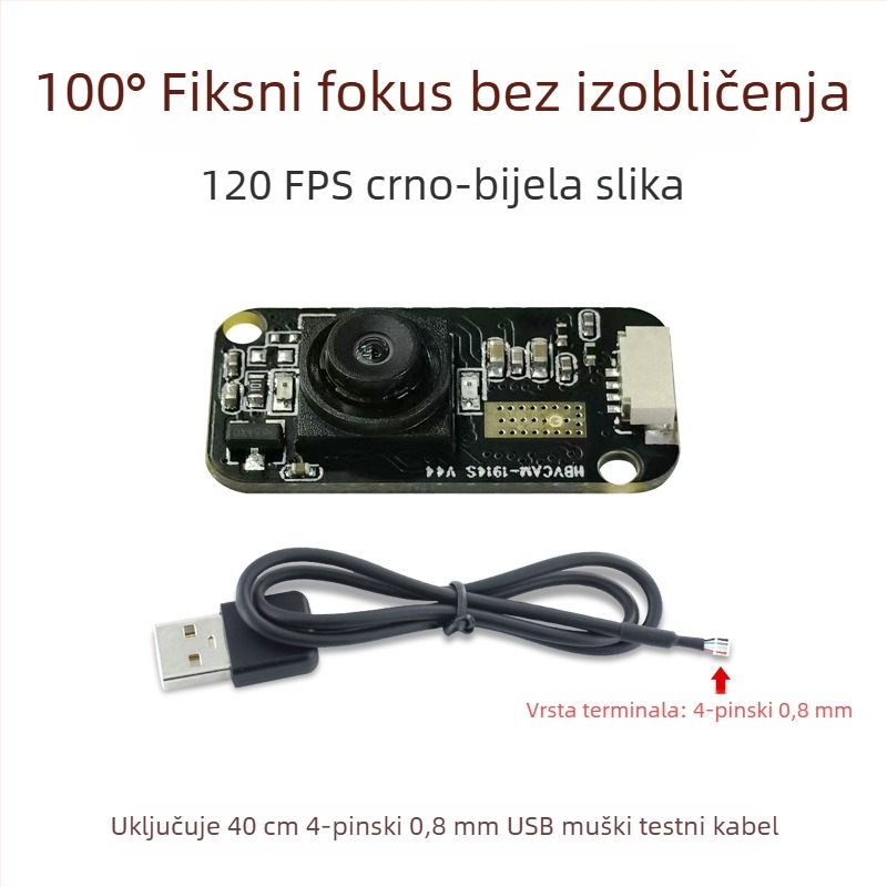 120fps brzi uređaj za praćenje pogleda s prepoznavanjem irisa, GC0308 modul, 300k piksela, USB modul bez upravljačkog programa
