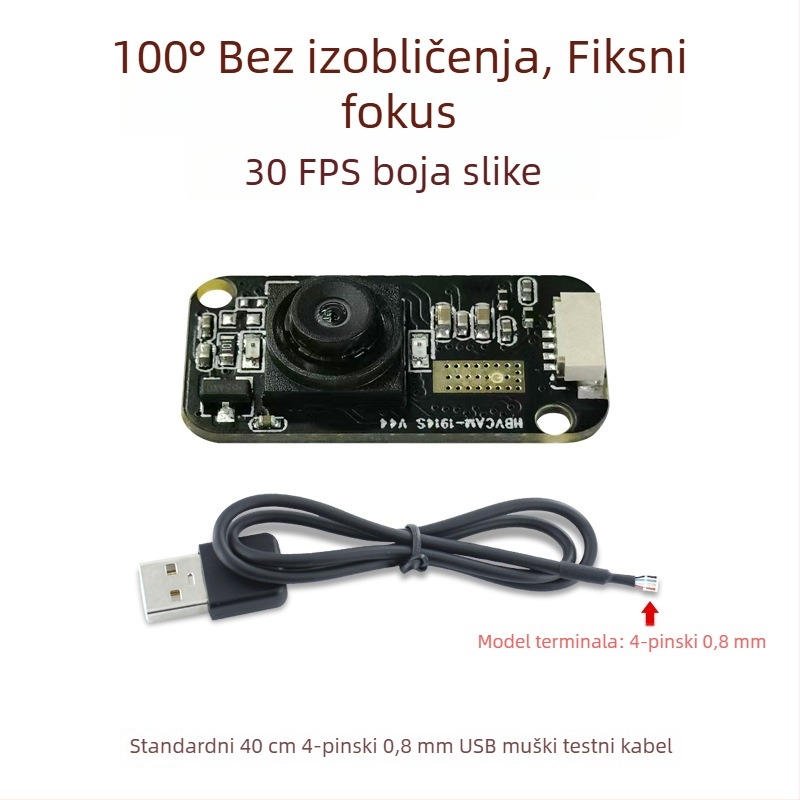 120fps brzi uređaj za praćenje pogleda s prepoznavanjem irisa, GC0308 modul, 300k piksela, USB modul bez upravljačkog programa