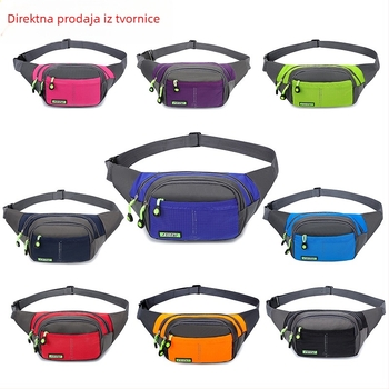 Unisex pojas torbica za planinarenje na otvorenom, vodootporna, crossbody za trčanje i putovanja u slobodno vrijeme