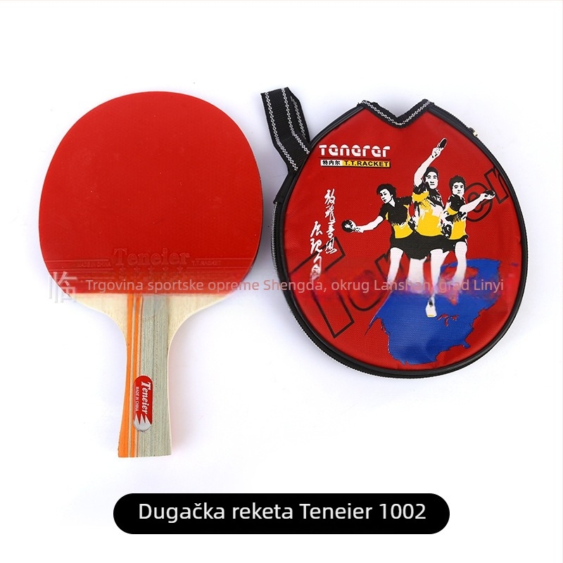 Tener set za stolni tenis za početnike – Dva reketa (ravni zahvat i shakehand zahvat), tri lopte i torba za rekete