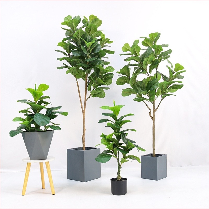 Vještačka biljka u posudi — Ptica raja i Palma putnika, podni bonsai dekoracija za interijer