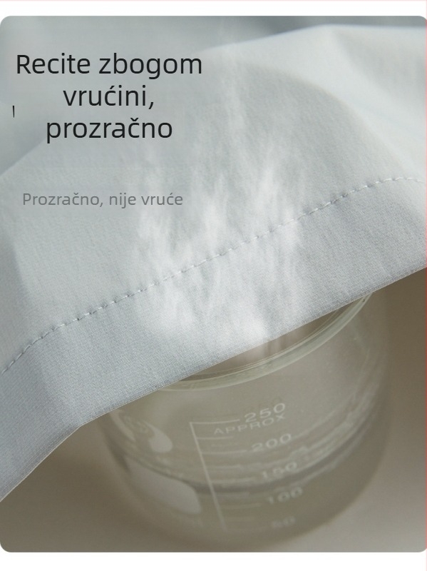 UPF50+ Outdoor zaštitna jakna s uspravnim ovratnikom, lagana Ice Silk najlon, džepovi sa zipom, za ljeto