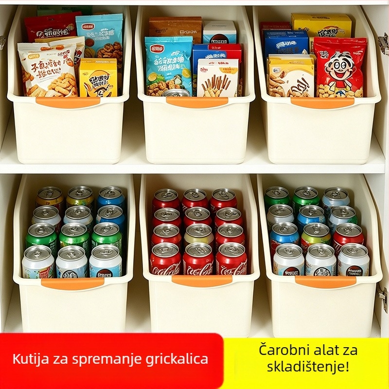 Pravokutna košara za pohranu s kotačićima za kuhinju