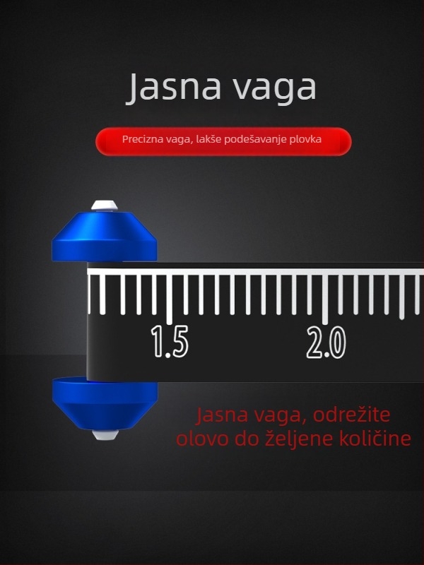 Little Impatiens gradirane olovne težine s dvostrukim jezgrom za ribolovne dodatke