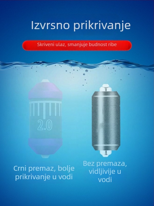 Little Impatiens gradirane olovne težine s dvostrukim jezgrom za ribolovne dodatke