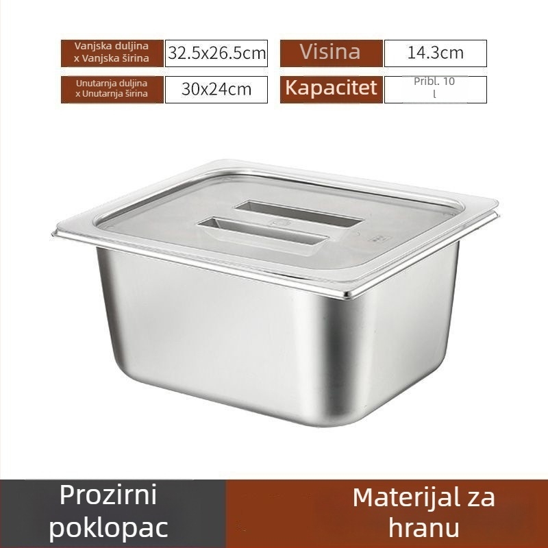 Spremnik za rižu od nehrđajućeg čelika, kvadratni oblik, kapacitet iznad 10 L, minimalistički dizajn, za kućnu upotrebu