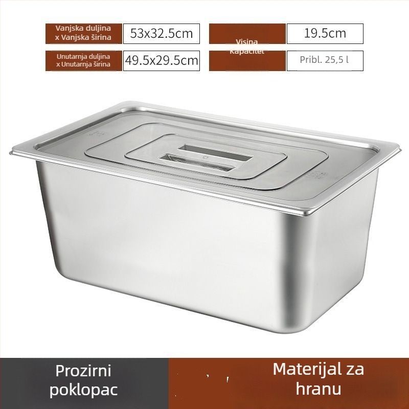Spremnik za rižu od nehrđajućeg čelika, kvadratni oblik, kapacitet iznad 10 L, minimalistički dizajn, za kućnu upotrebu