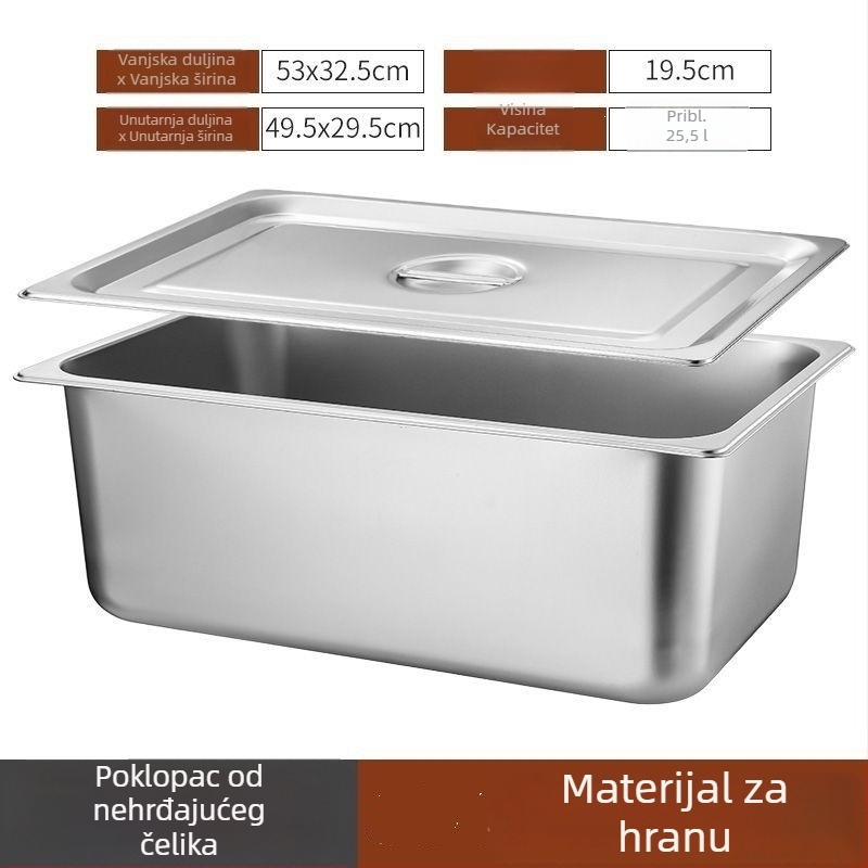 Spremnik za rižu od nehrđajućeg čelika, kvadratni oblik, kapacitet iznad 10 L, minimalistički dizajn, za kućnu upotrebu