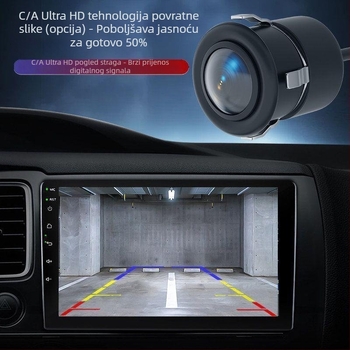 Univerzalna AHD auto stražnja kamera, okrugla Ø18,5 mm, HD, noćni vid, CCD, kamera za vožnju unatrag, navigacija