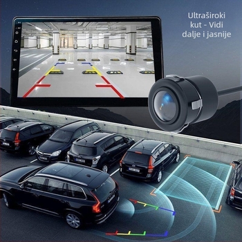 Univerzalna AHD auto stražnja kamera, okrugla Ø18,5 mm, HD, noćni vid, CCD, kamera za vožnju unatrag, navigacija