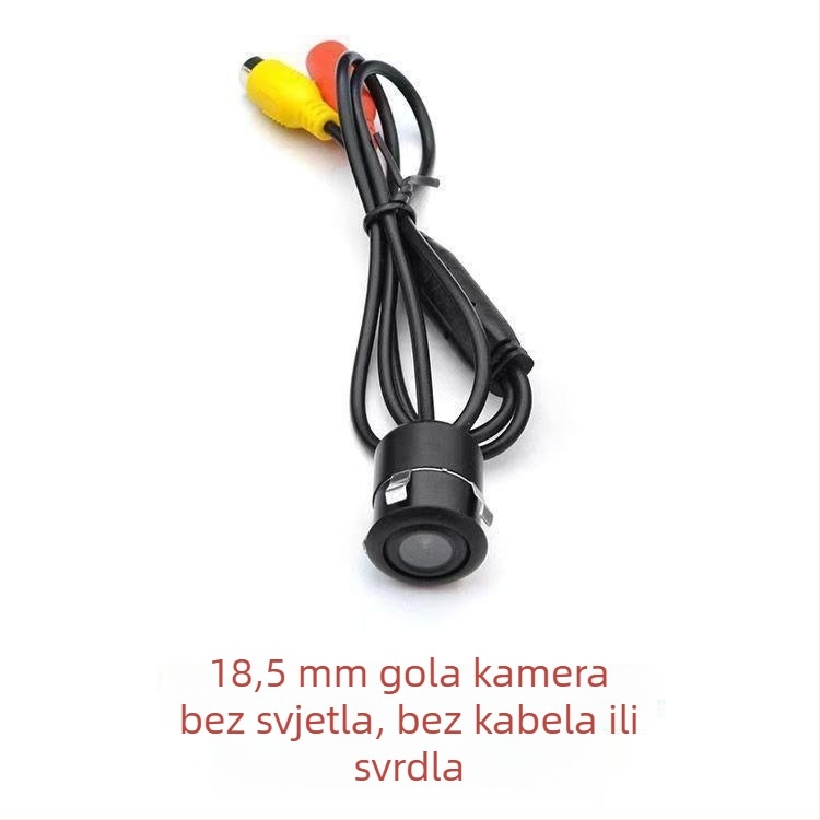Univerzalna AHD auto stražnja kamera, okrugla Ø18,5 mm, HD, noćni vid, CCD, kamera za vožnju unatrag, navigacija