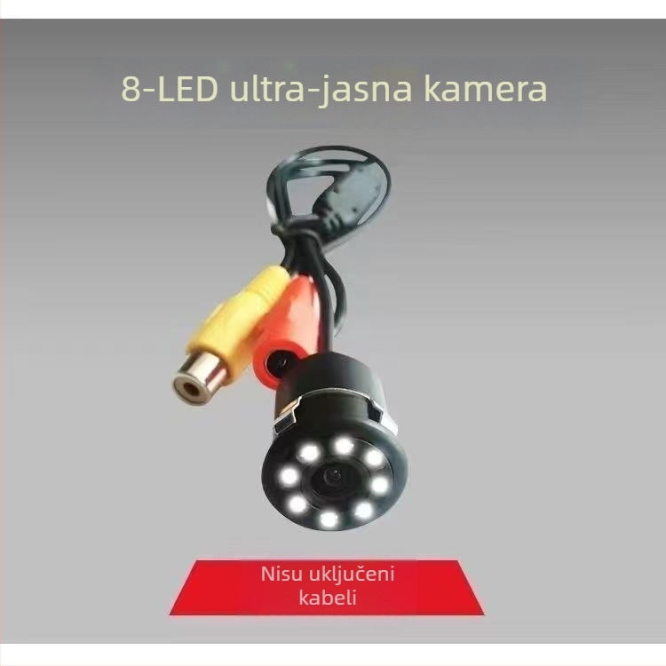 Univerzalna AHD auto stražnja kamera, okrugla Ø18,5 mm, HD, noćni vid, CCD, kamera za vožnju unatrag, navigacija