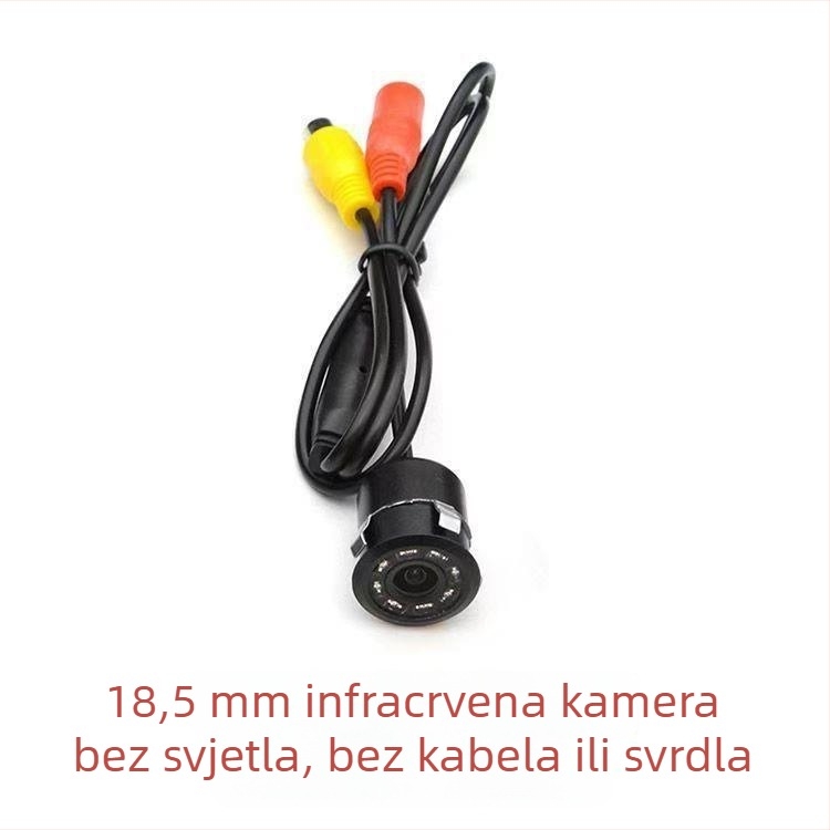 Univerzalna AHD auto stražnja kamera, okrugla Ø18,5 mm, HD, noćni vid, CCD, kamera za vožnju unatrag, navigacija