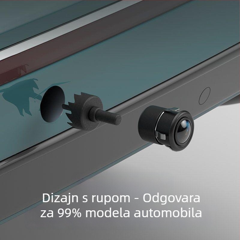 Univerzalna AHD auto stražnja kamera, okrugla Ø18,5 mm, HD, noćni vid, CCD, kamera za vožnju unatrag, navigacija