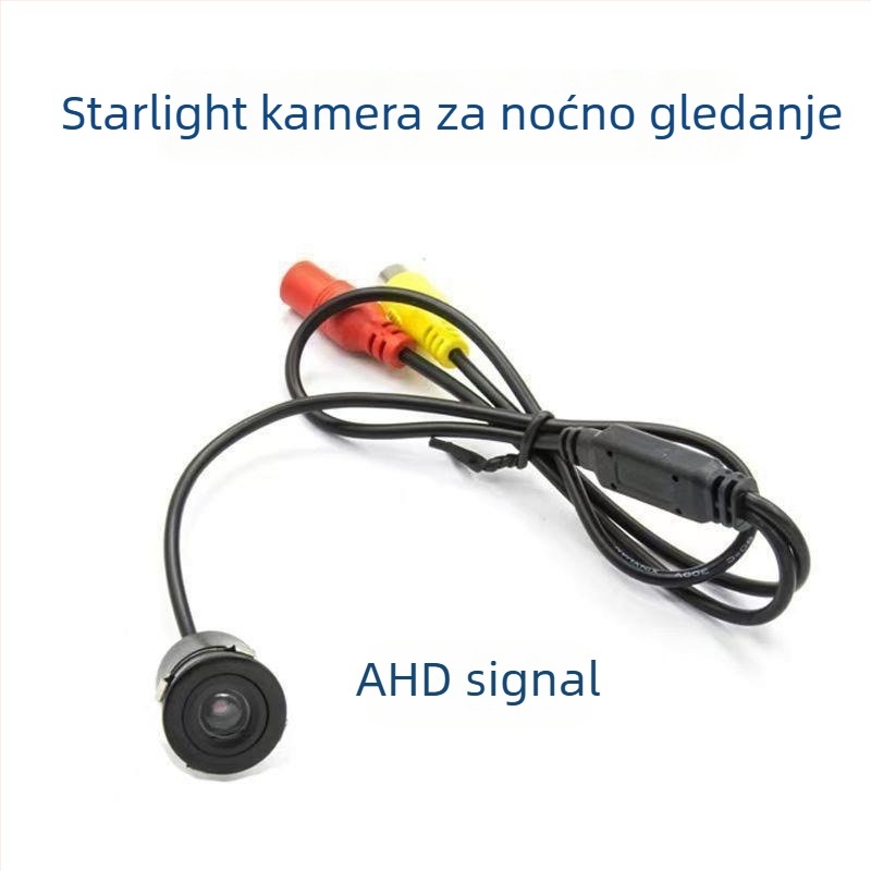 Univerzalna AHD auto stražnja kamera, okrugla Ø18,5 mm, HD, noćni vid, CCD, kamera za vožnju unatrag, navigacija