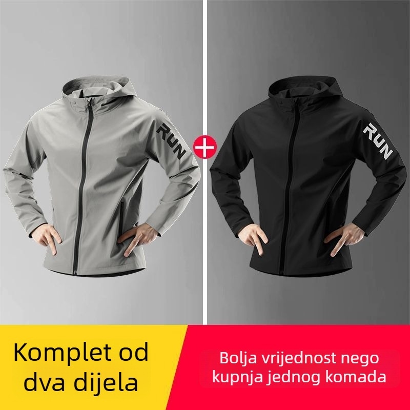 Muška kapuljača jakna za jesen i zimu – vodootporna, otporna na vjetar, brzo suši, za vožnju biciklom na otvorenom