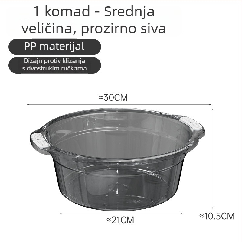 Veliki okrugli plastični bazen za kućnu upotrebu – za pranje lica, rublje i stopala