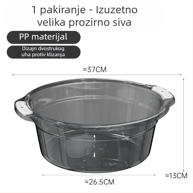 Veliki okrugli plastični bazen za kućnu upotrebu – za pranje lica, rublje i stopala