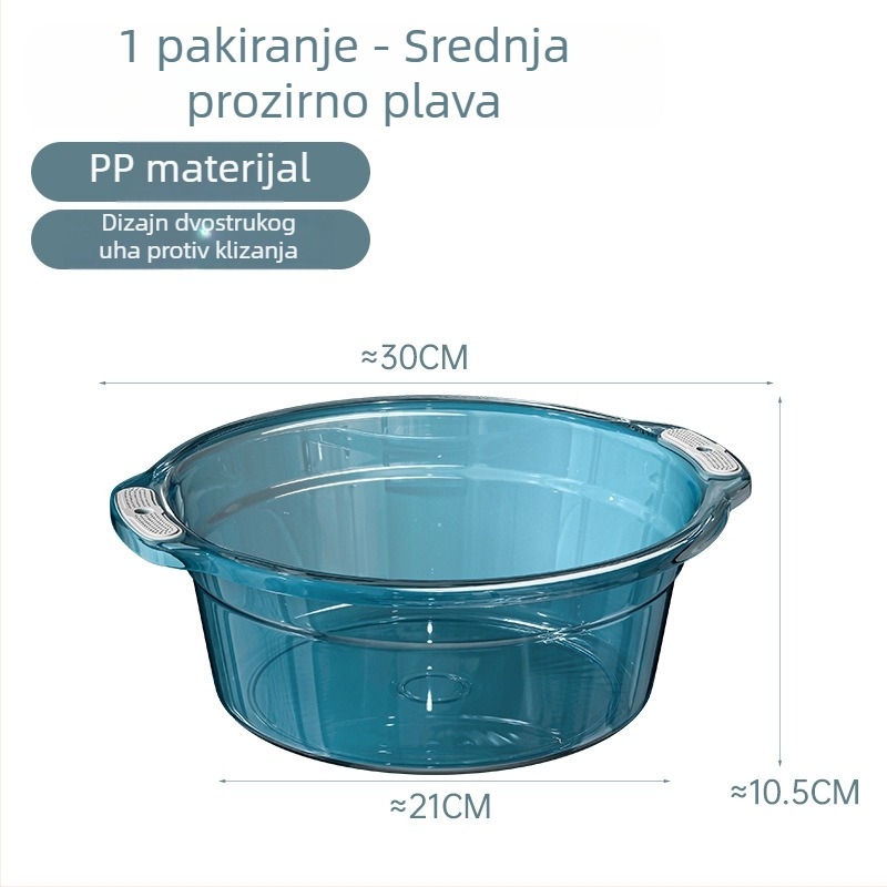 Veliki okrugli plastični bazen za kućnu upotrebu – za pranje lica, rublje i stopala