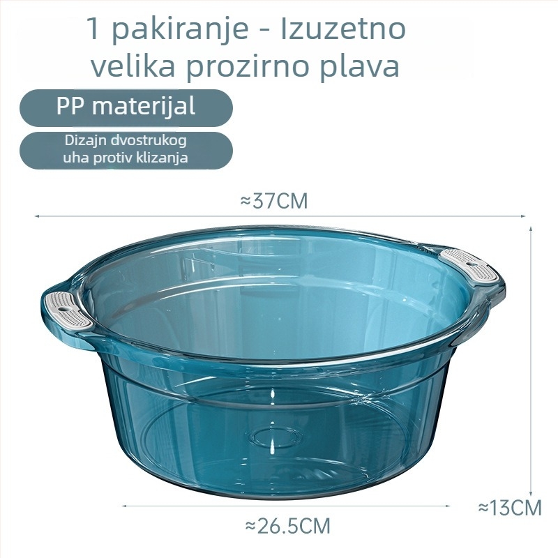 Veliki okrugli plastični bazen za kućnu upotrebu – za pranje lica, rublje i stopala