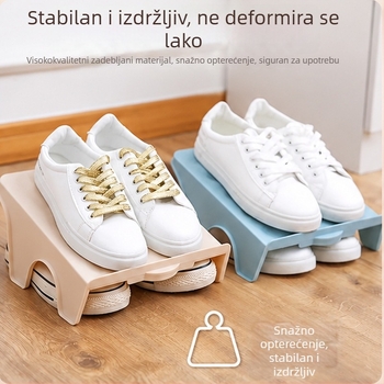 Integrirani dvostruki stalak za cipele za kućnu upotrebu, organizator za pohranu s više slojeva