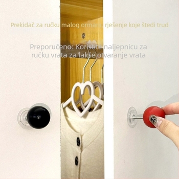 Moderna minimalistička ručka za vrata ormarića bez bušenja, francuski stil, sladak retro dizajn za dječje ormariće i kuhinjske ormariće
