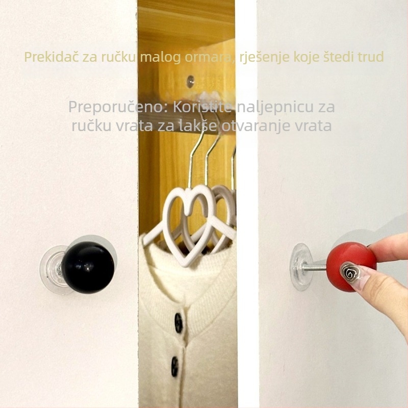 Moderna minimalistička ručka za vrata ormarića bez bušenja, francuski stil, sladak retro dizajn za dječje ormariće i kuhinjske ormariće