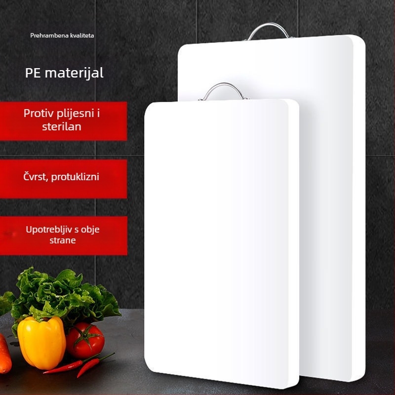Daska za rezanje od PP plastike, prehrambene kvalitete, antibakterijska i otporna na plijesan, daska za tijesto i kuhinju, daska za voće, za studentski dom